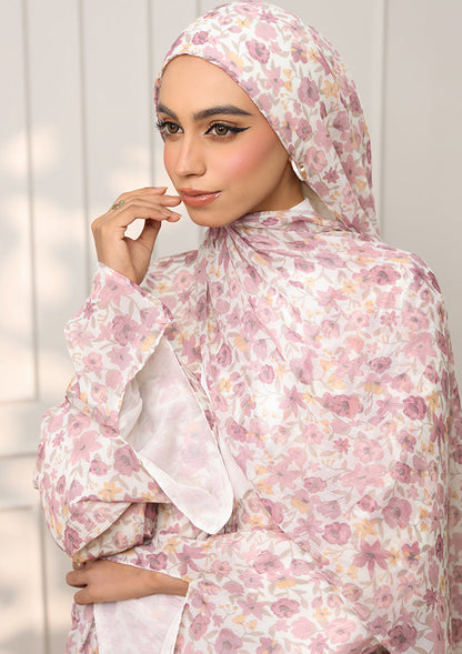 Tie Front Abaya & Shawl Set - Eden Garden
