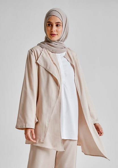 Asymmetric Cardigan-Tencelâ„¢ - BOKITTA