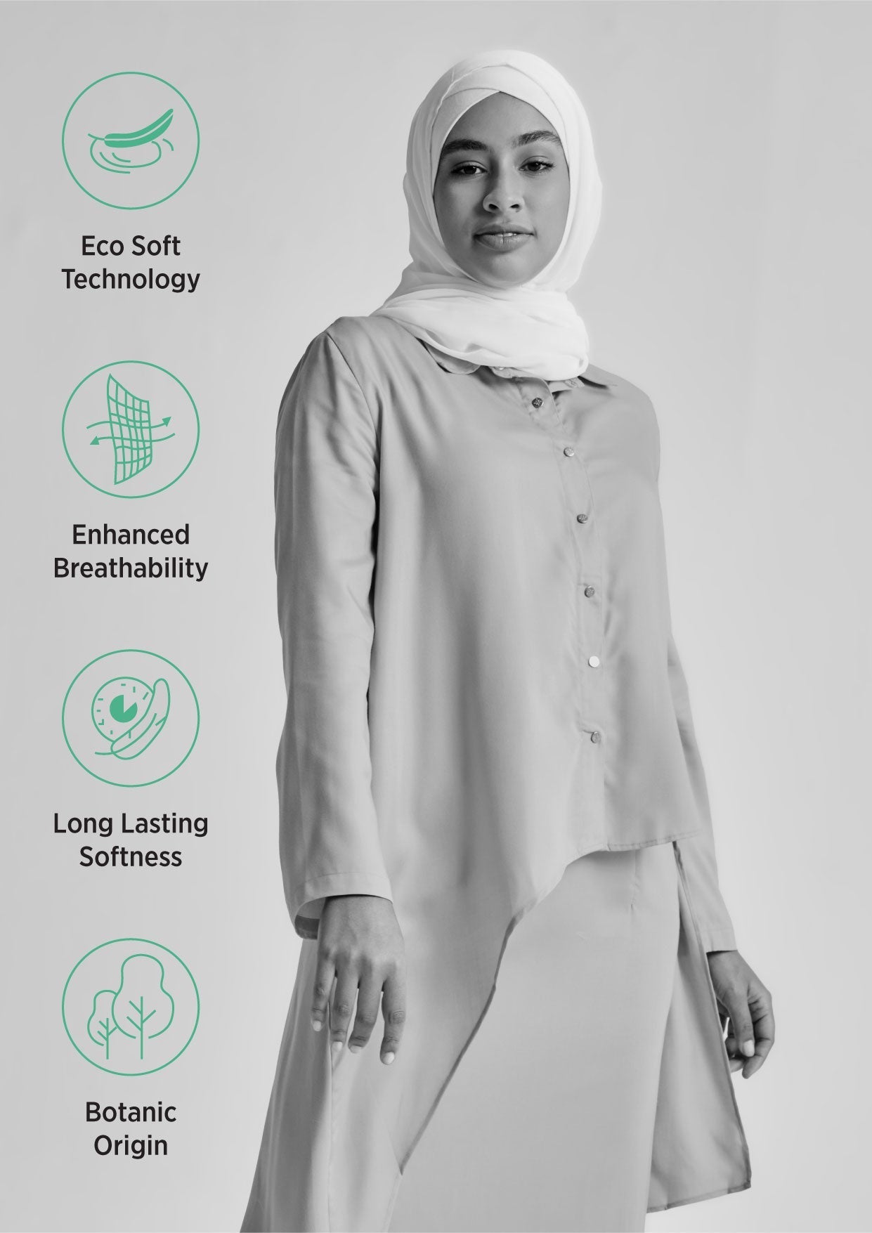 Asymmetric Hem Shirt in Tencel™