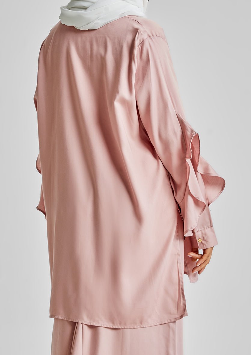 Ruffled Shirt-Tencelâ„¢ - BOKITTA
