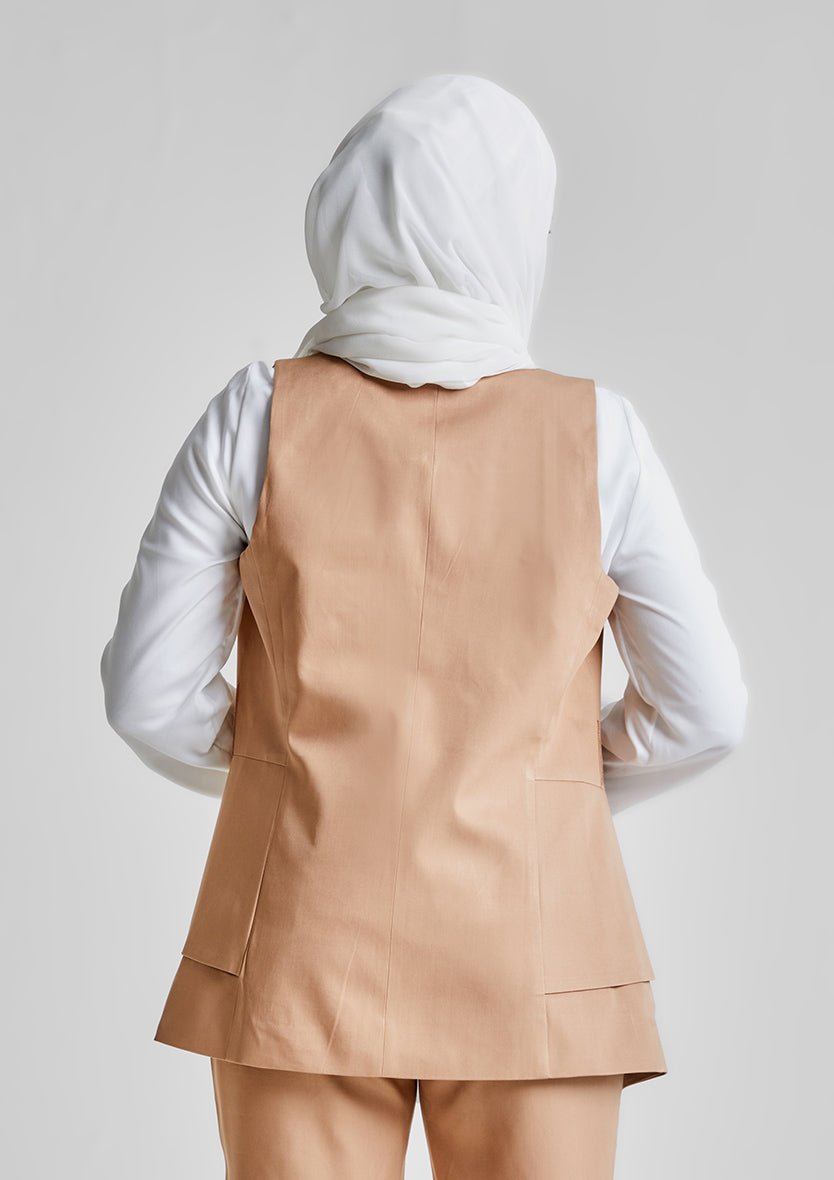 Side Folds Vest-Tencelâ„¢ - BOKITTA