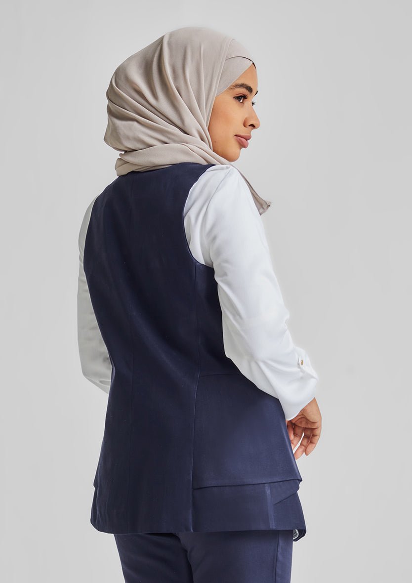 Side Folds Vest-Tencelâ„¢ - BOKITTA