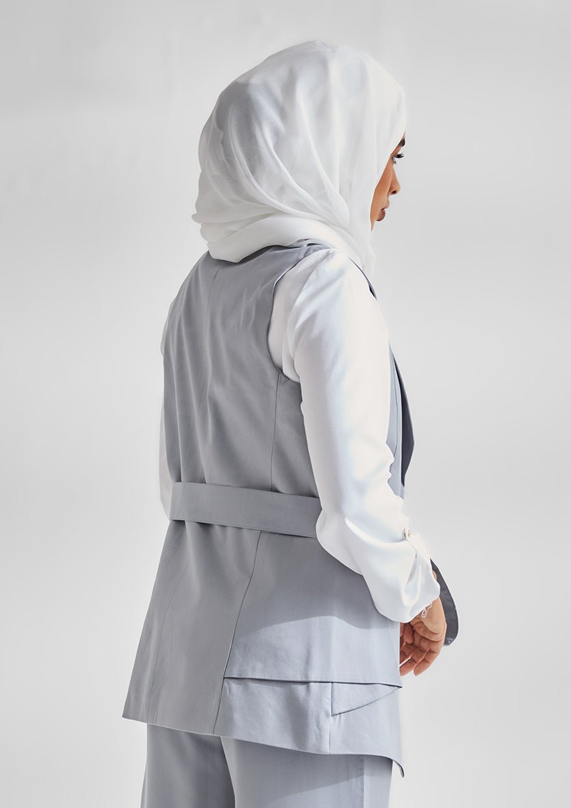 Side Folds Vest-Tencelâ„¢ - BOKITTA