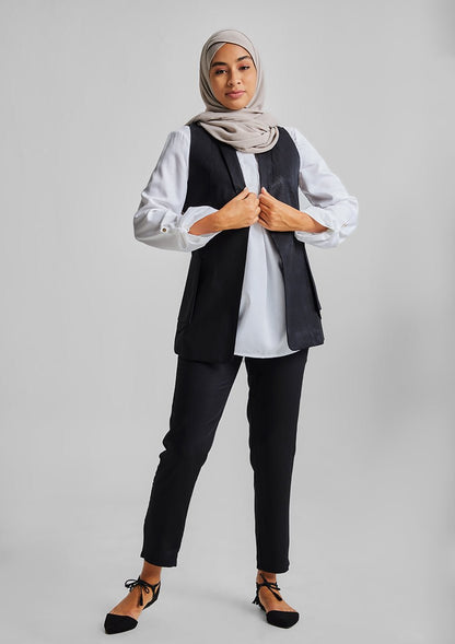 Side Folds Vest-Tencelâ„¢ - BOKITTA