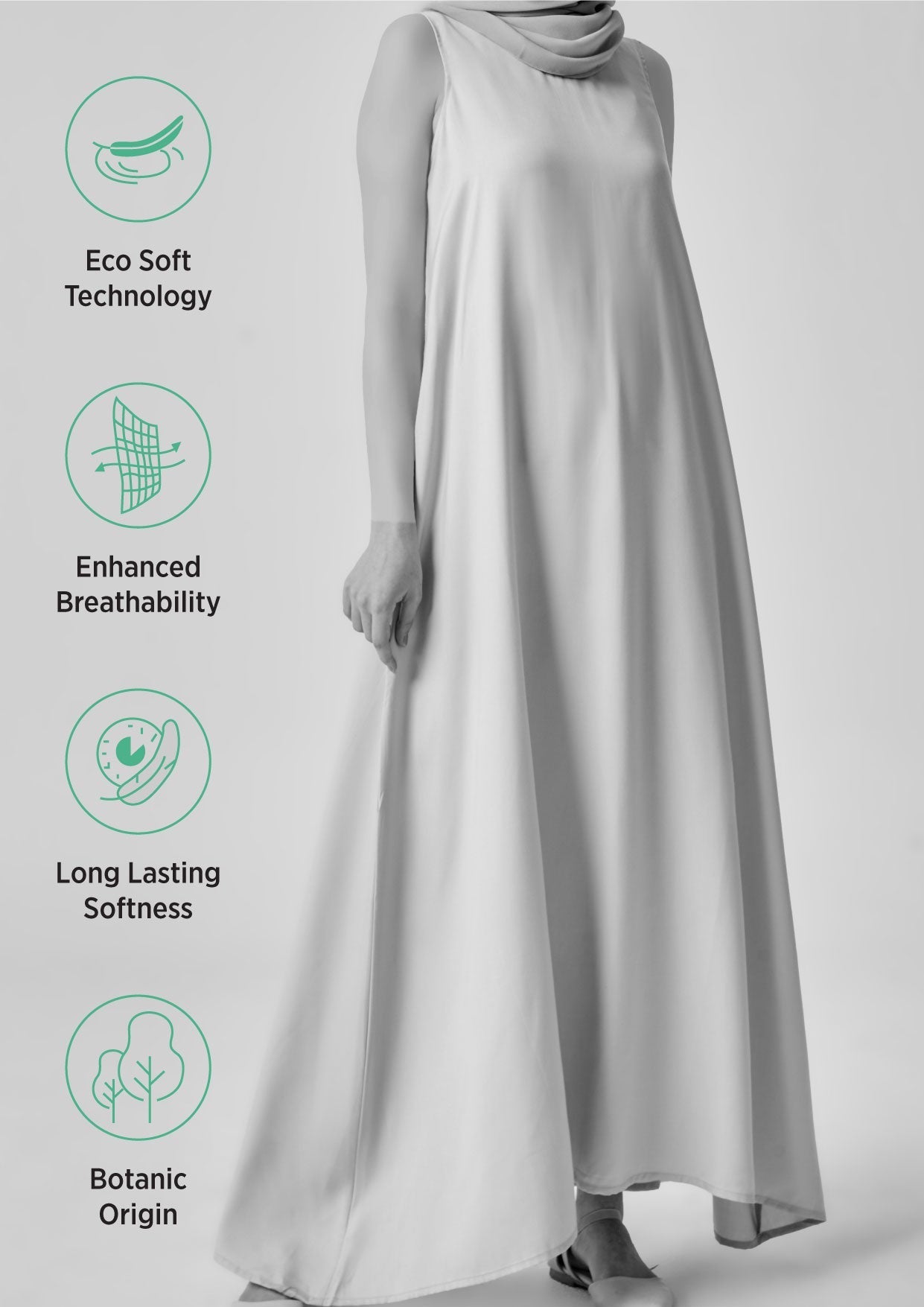 Flowy Sleeveless Maxi Dress in Tencel™