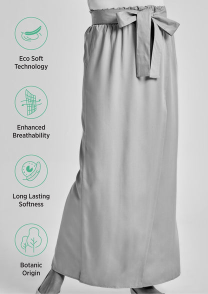 Wrap-Style Modest Skirt in Tencel™