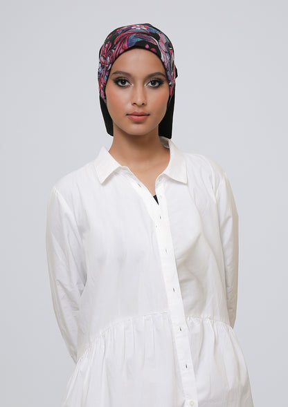 Brave Heart - Printed Crinkled Chiffon