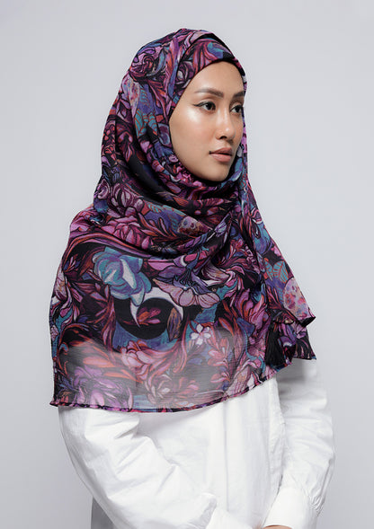 Brave Heart - Printed Crinkled Chiffon