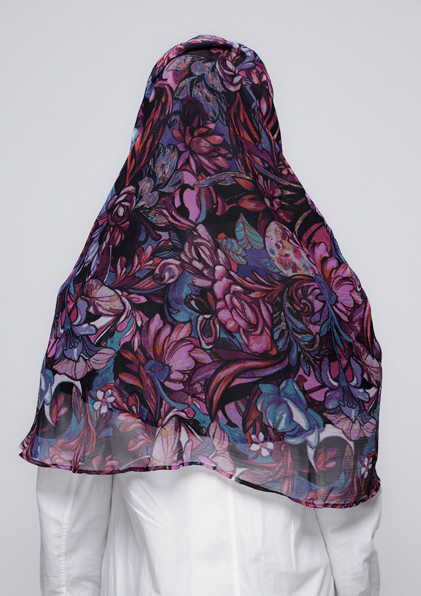 Brave Heart - Printed Crinkled Chiffon