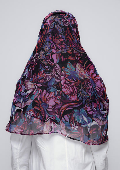 Brave Heart - Printed Crinkled Chiffon