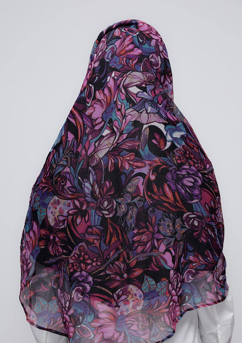 Brave Heart - Printed Crinkled Chiffon
