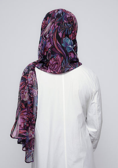 Brave Heart - Printed Crinkled Chiffon