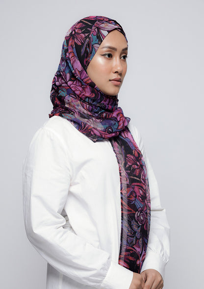 Brave Heart - Printed Crinkled Chiffon