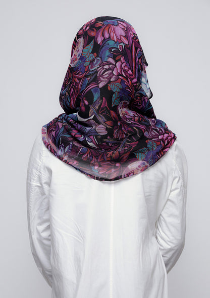 Brave Heart - Printed Crinkled Chiffon