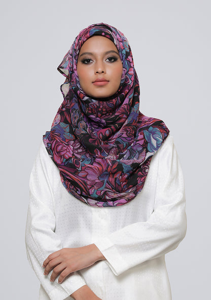 Brave Heart - Printed Crinkled Chiffon