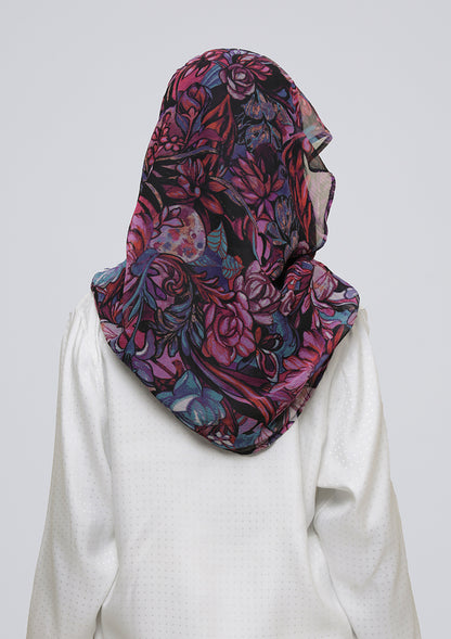 Brave Heart - Printed Crinkled Chiffon