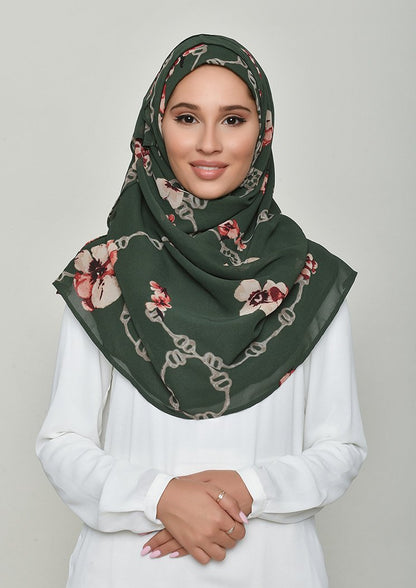 Chains Green - Gorgette - BOKITTA Hijab