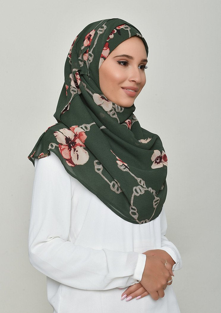 Chains Green - Gorgette - BOKITTA Hijab