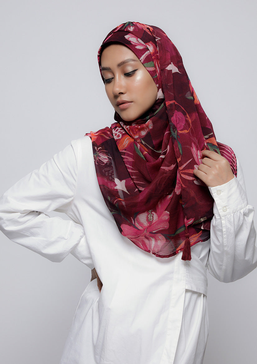 Light My Fire - Printed Crinkled Chiffon