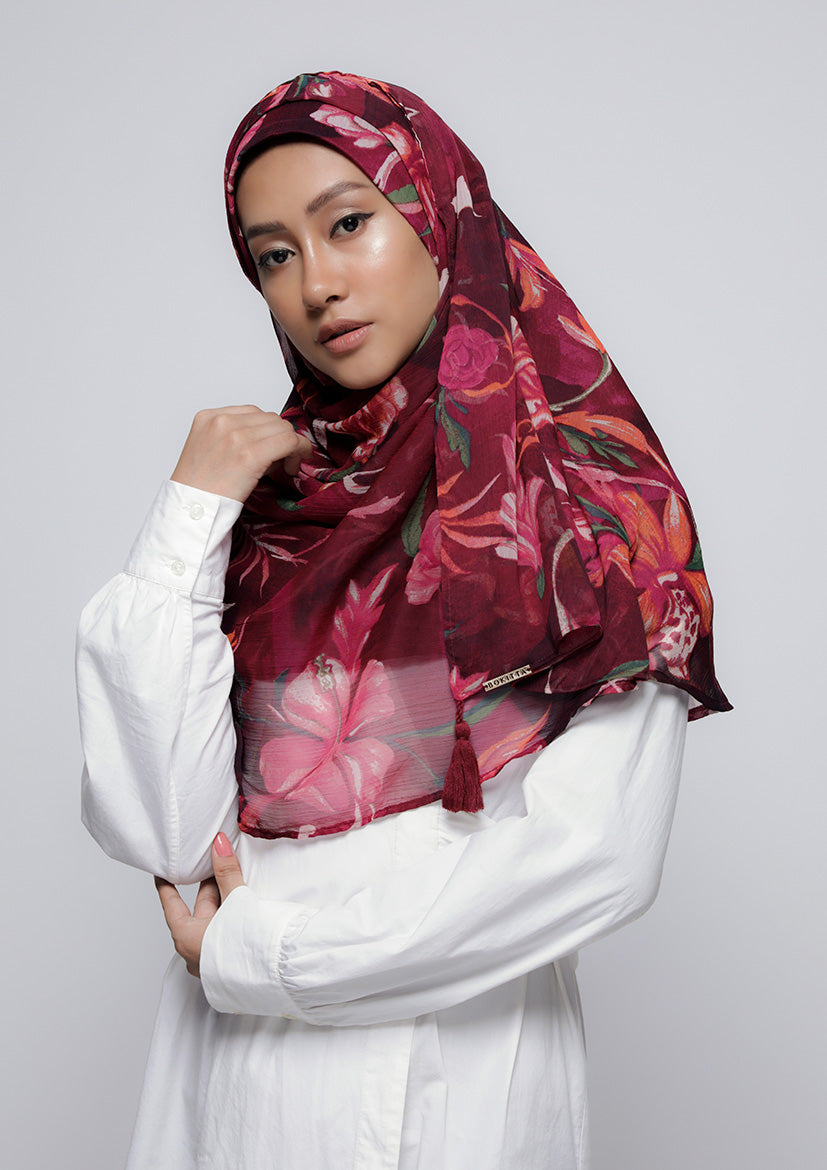 Light My Fire - Printed Crinkled Chiffon