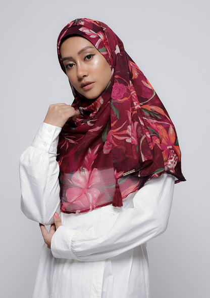 Light My Fire - Printed Crinkled Chiffon