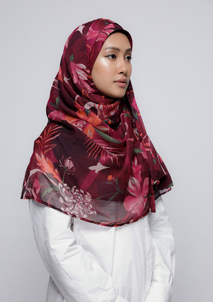 Light My Fire - Printed Crinkled Chiffon