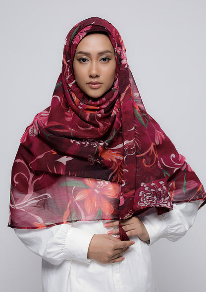 Light My Fire - Printed Crinkled Chiffon