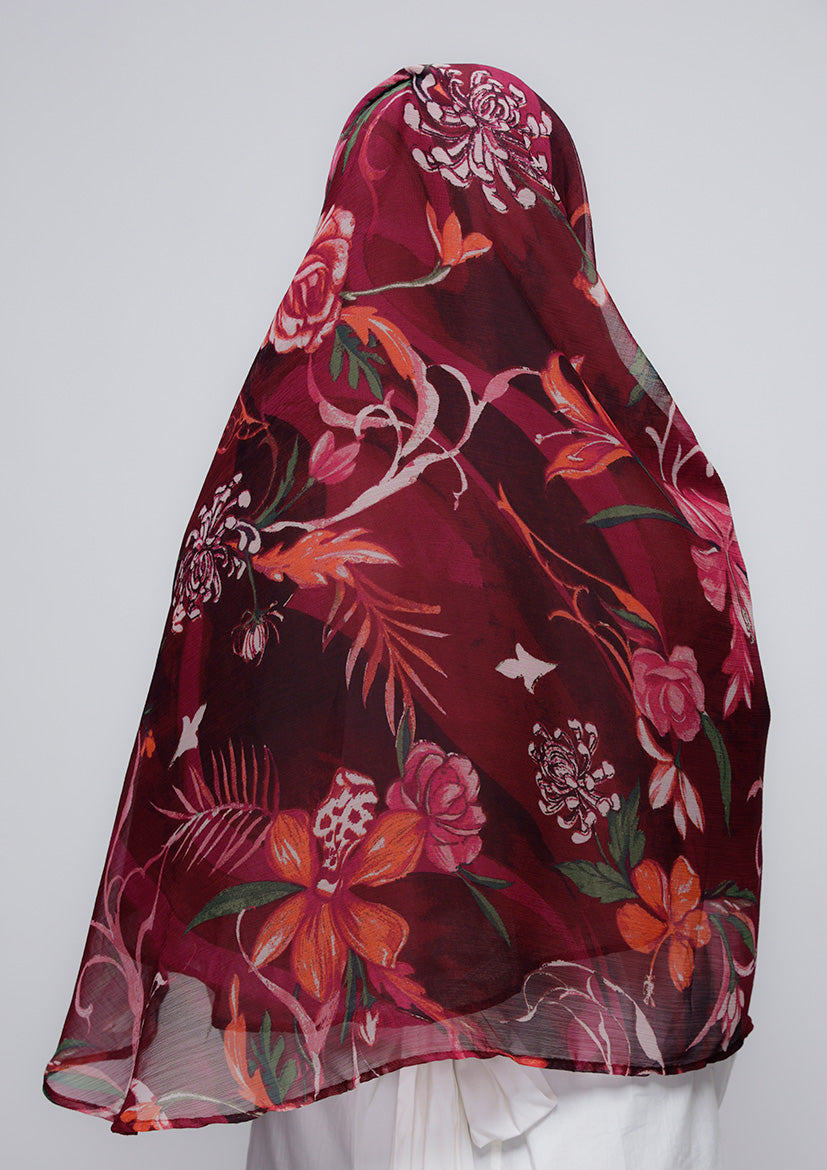 Light My Fire - Printed Crinkled Chiffon