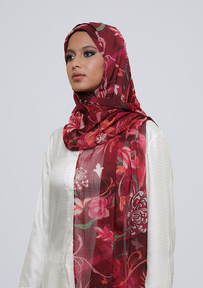 Light My Fire - Printed Crinkled Chiffon