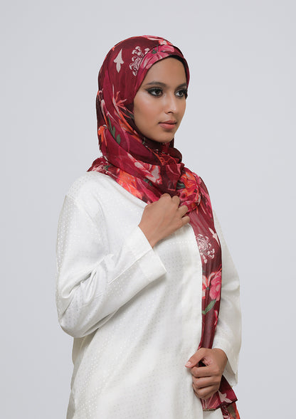 Light My Fire - Printed Crinkled Chiffon