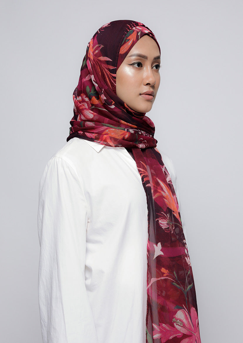 Light My Fire - Printed Crinkled Chiffon