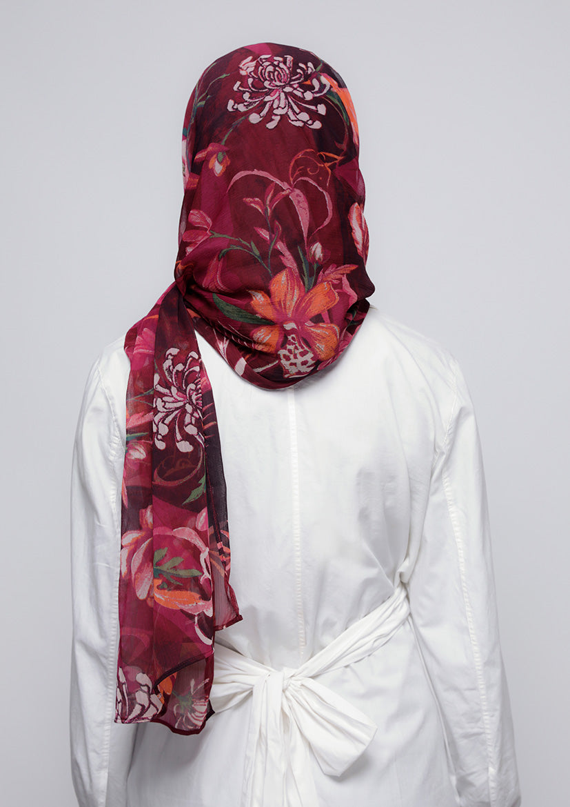 Light My Fire - Printed Crinkled Chiffon