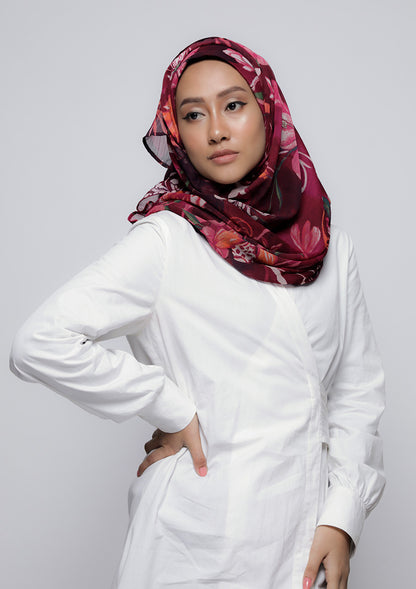 Light My Fire - Printed Crinkled Chiffon