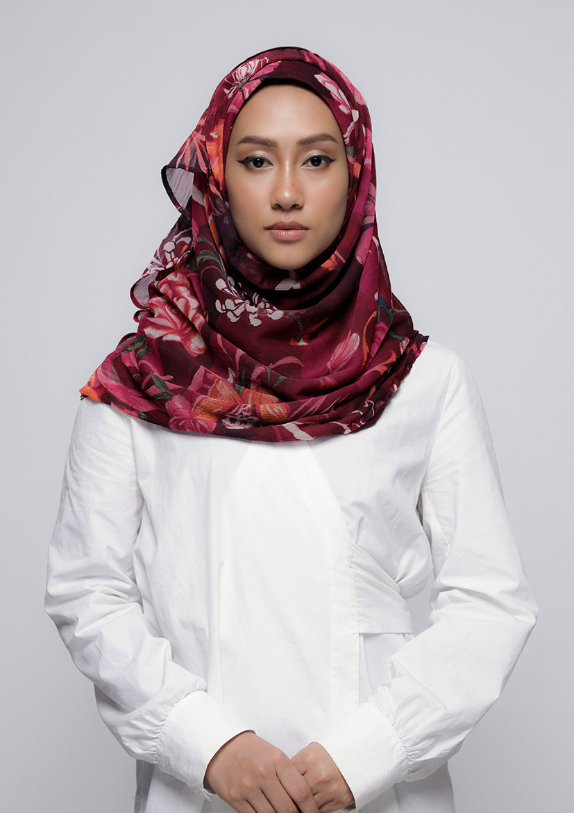 Light My Fire - Printed Crinkled Chiffon