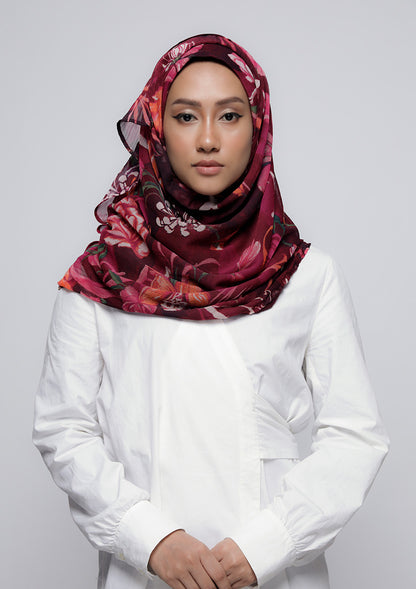 Light My Fire - Printed Crinkled Chiffon