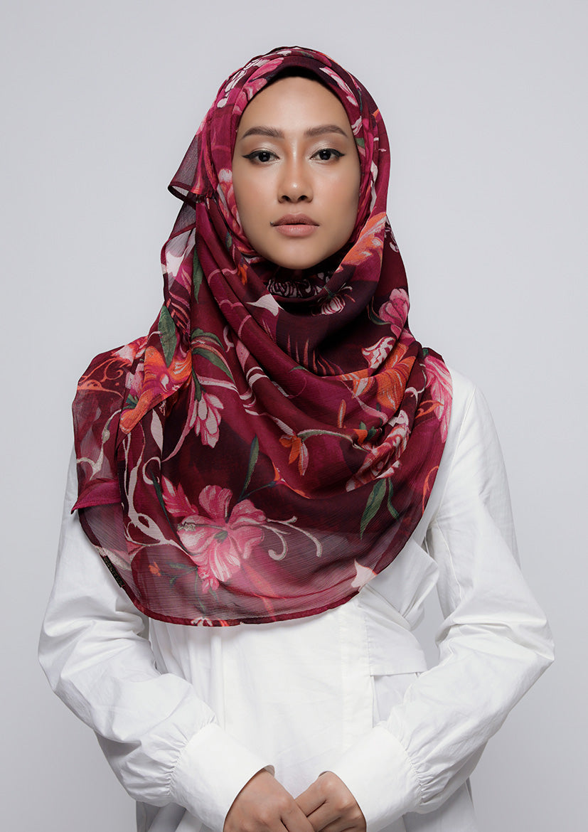 Light My Fire - Printed Crinkled Chiffon
