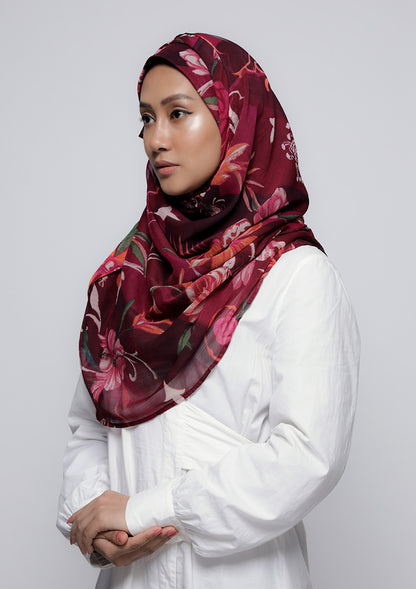 Light My Fire - Printed Crinkled Chiffon