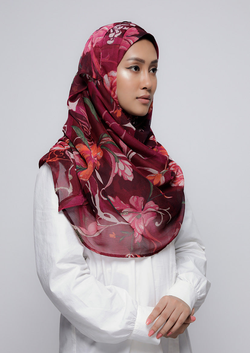 Light My Fire - Printed Crinkled Chiffon