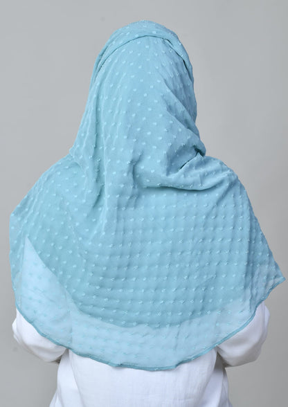 Aqua - Mosaic Butti Chiffon - BOKITTA Hijab
