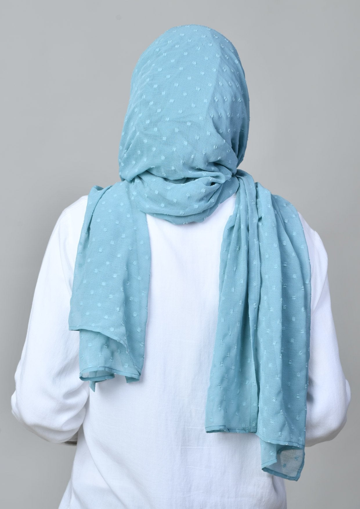 Aqua - Mosaic Butti Chiffon - BOKITTA Hijab
