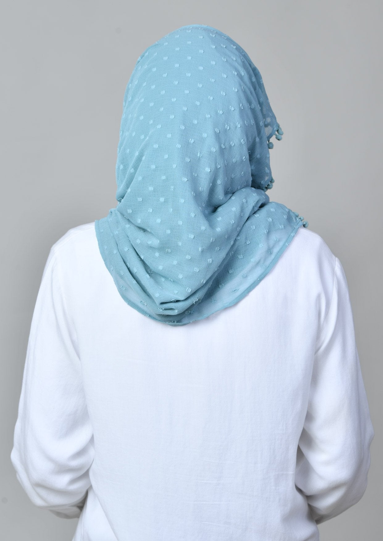 Aqua - Mosaic Butti Chiffon - BOKITTA Hijab