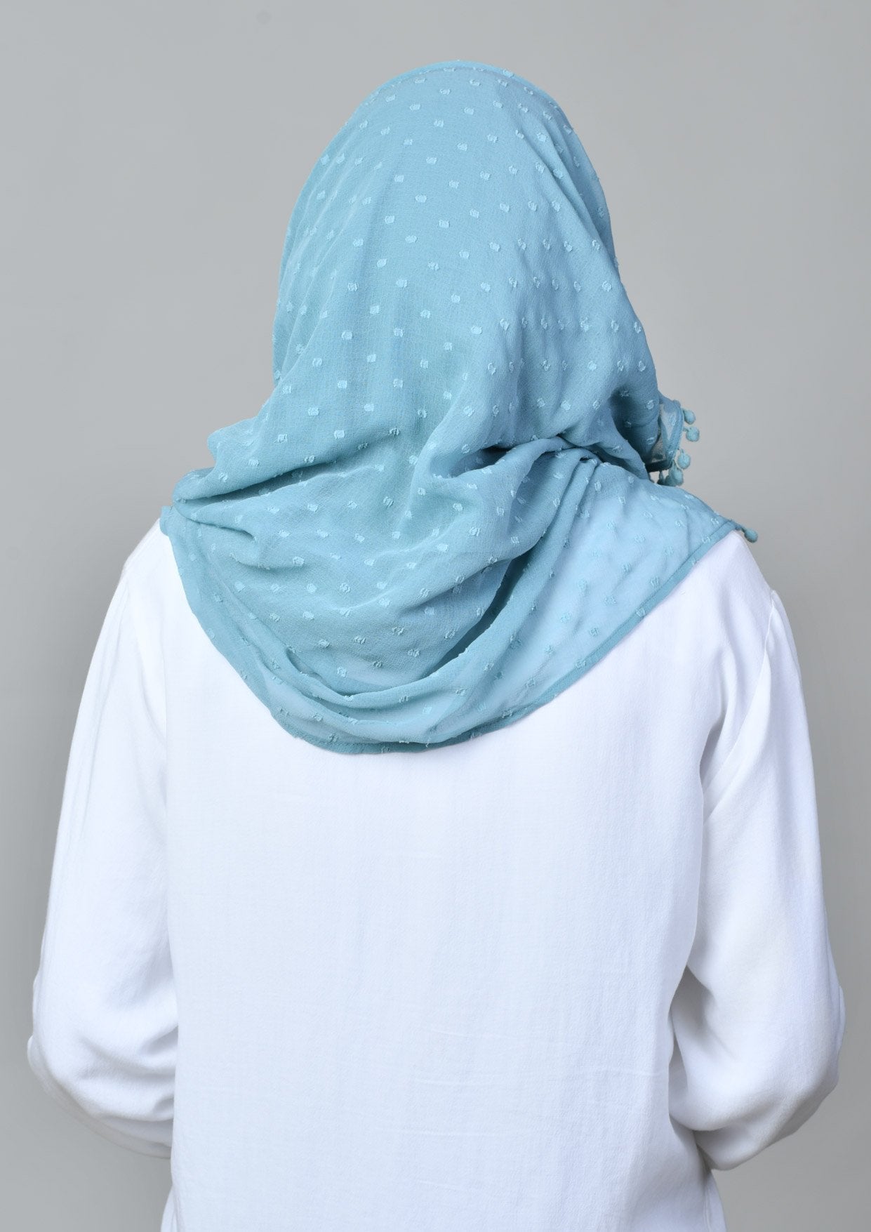 Aqua - Mosaic Butti Chiffon - BOKITTA Hijab