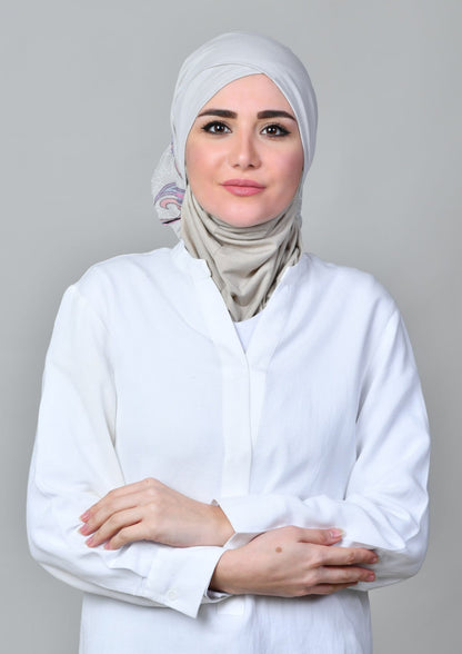 Boteh Blue - Mosaic Chiffon - BOKITTA Hijab