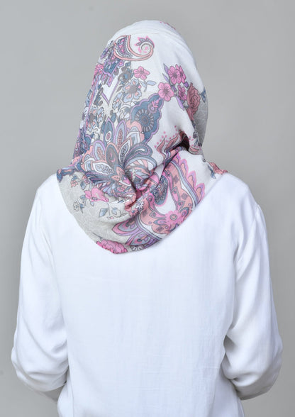 Boteh Blue - Mosaic Chiffon - BOKITTA Hijab