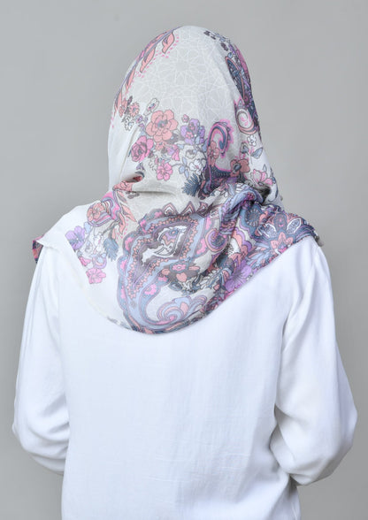 Boteh Blue - Mosaic Chiffon - BOKITTA Hijab