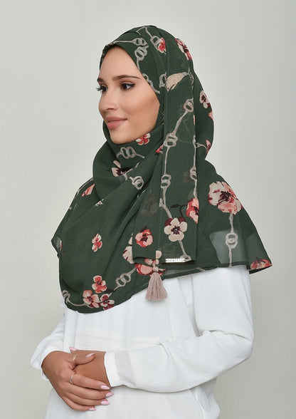 Chains Green - Gorgette - BOKITTA Hijab