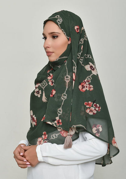Chains Green - Gorgette - BOKITTA Hijab