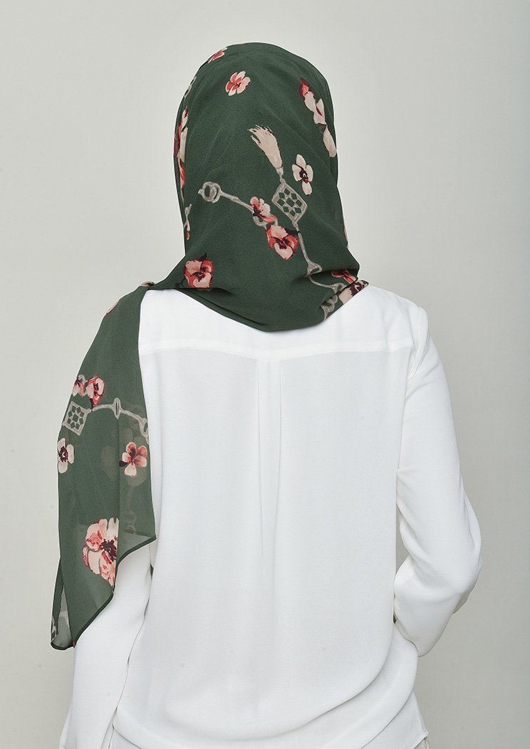 Chains Green - Gorgette - BOKITTA Hijab