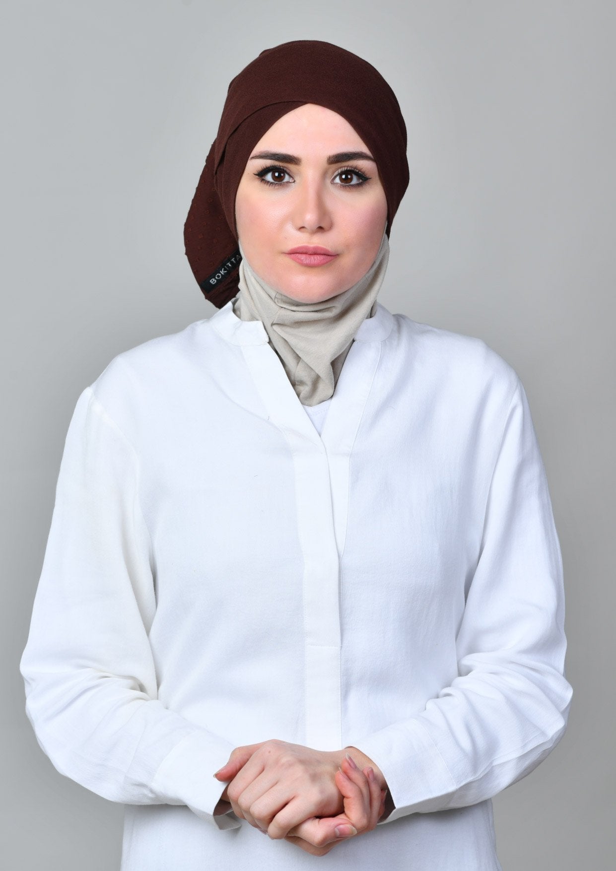 Choco - Crinkled Butti Chiffon - BOKITTA Hijab