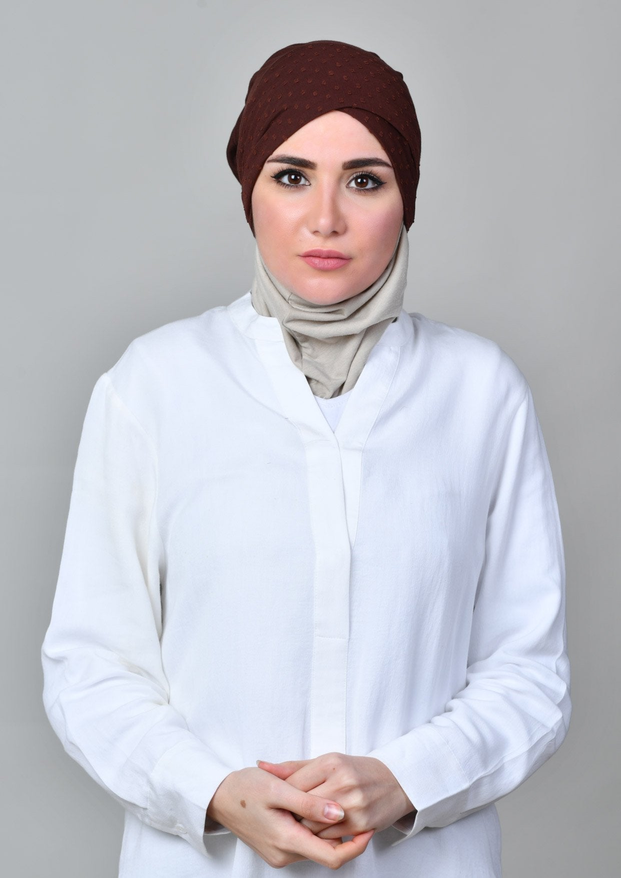 Choco - Crinkled Butti Chiffon - BOKITTA Hijab